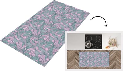 Keukenloper - Loper keuken - Patroon - Bloemen - Design - 120x60 cm - Keukenloper vinyl