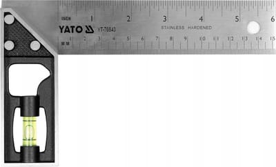 Yato Hoekliniaal 150mm RVS met Waterpas