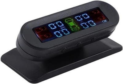 Bandenspanningssysteem - TPMS Systeem - Veilig Rijden - Zonne-energie Opladen - 4 Externe Sensoren - Zwart