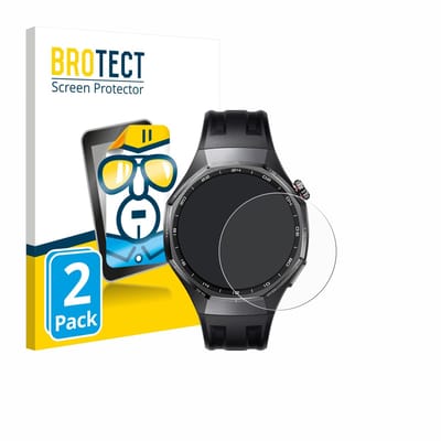 BROTECT - Screenprotector voor Huawei Watch GT 6 / 6 Pro / 7 / 7 Pro (46 mm) - Folie Beschermfolie transparant 2 Stuks