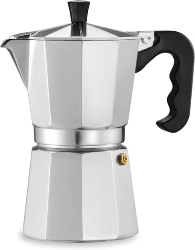 SNJY® Percolator - Koffiezetapparaat - Perculator Koffie - 6 Kopjes - Zilver