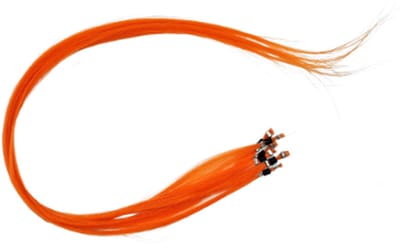 Kinder Funny Color Hair Extensions Oranje 35 cm