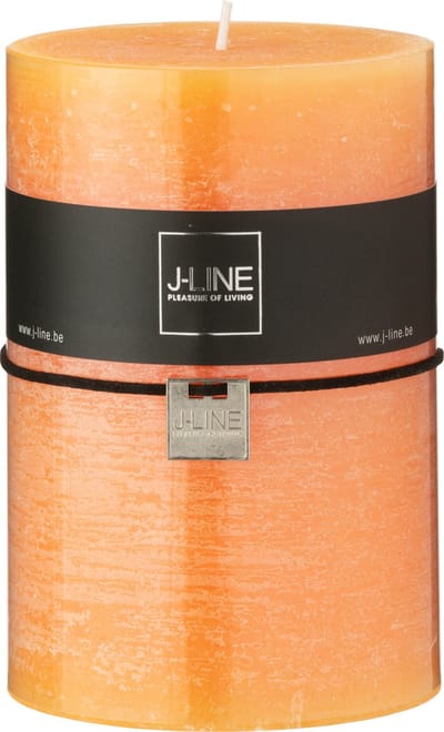 J-Line cilinderkaars - lichtoranje - extra large - 95U