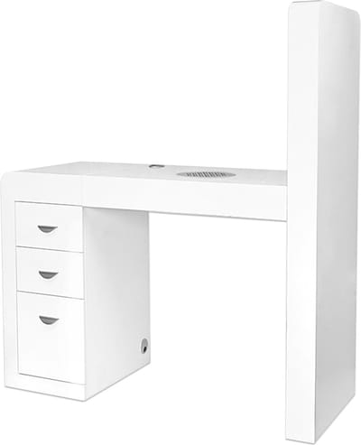MBS-3100 Manicuretafel met Afzuiging - Links - Wit
