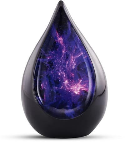 Unieke As Urn - 3 Liter - Teardrop - Druppel Urn - Crematie Urn - Uniek - Voor Huisdieren of Menselijk As - Crematie As - Decoratie Urn - Sky Light