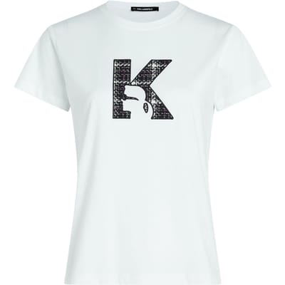 Karl Lagerfeld K Boucle T-shirt White Taglia: XS | Maglie Sportivi Outlet | Donna | Bianco