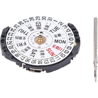 Mouvement de Montre à Quartz VX83 Jour Date Pièces de Rechange Montre Réparation Mouvement gray