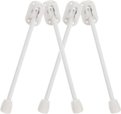 Inklapbare Tafelpoten - Meubelpoten Set - Tafel Ondersteuning - Stevig En Duurzaam - 33 cm Lengte - Wit