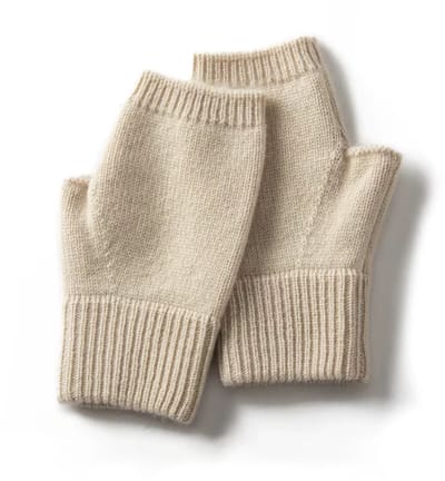 Winter Dames Kasjmier Wanten – 15 cm Gebreide Vingerloze Thermische Handschoenen – Warme Armwarmers met Semi Vinger Design – Winterhandschoenen, Vingerloze Wanten, Comfortabele Outdoor Handschoenen