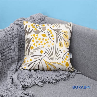 Boraboi® Luxe Decoratieve Kussenhoezen set van 2 , Zachte Suède Touch 50x50cm -(Wit,Goud,Groen)