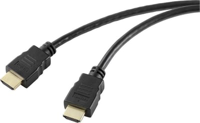 SpeaKa Professional SP-10481296 HDMI-kabel HDMI Aansluitkabel HDMI-A-stekker, HDMI-A-stekker 3.00 m Zwart 8K UHD, PVC-m
