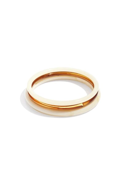 Acryl armbanden effen kleur casual dagelijks eenvoudig serie dames sieraden - Gebroken wit