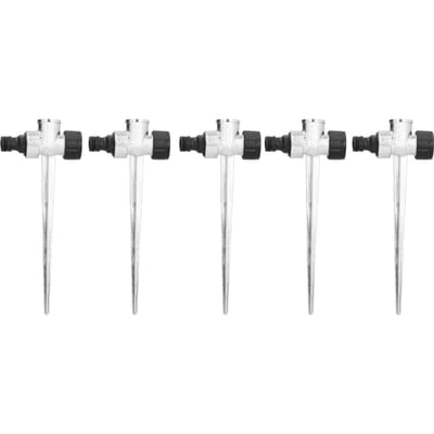 Piquet Arroseur de Pelouse 5PCS 1 2 pouce Filetage Femelle Côté Filetage Extérieur Interface Métal Connecteur d'Arrosage de Pelouse