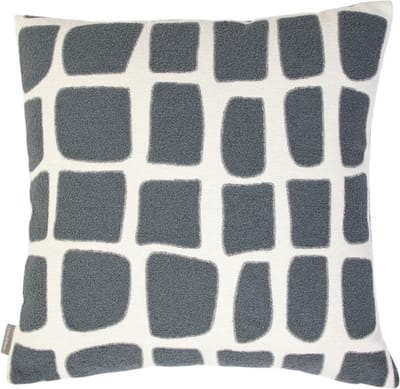 Doby chenille jaquard kussen donkergrijs 45x45cm