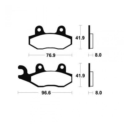 Plaquette de frein Tecnium pour Moto Chinois 125 motocycle Neuf