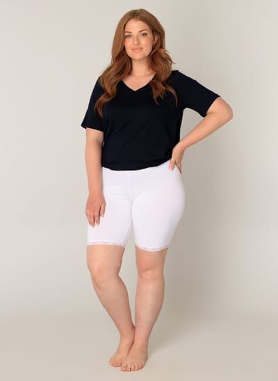 BASE LEVEL CURVY Ava Legging - White - maat 0(46)