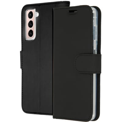 Accezz Hoesje - Geschikt voor Samsung Galaxy S21 Plus - Wallet Softcase Bookcase - Zwart