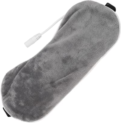 Allecto - Verwarmbare Blinddoek - Dimbaar en Verstelbaar - USB-Oplaadbaar - Grijs - Hittecompressie - Voor Ontspanning en Slaap - Comfortabel Mode