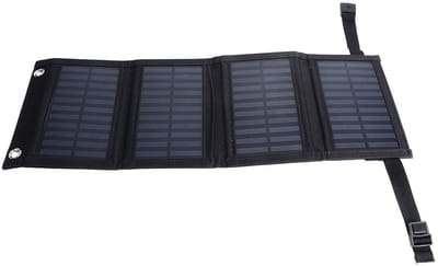Allecto - Zonnepaneellader - Vouwbaar - Waterproof - Buitenactiviteiten - USB oplader - Geschikt voor avontuurlijke reizigers - Compact formaat