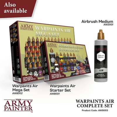 Warpaints Air Complete Set - 126 kleuren - 18ml - AW8003