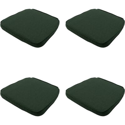 Madison - Zitkussen Wicker Green canvas eco+ - Ca. 48x48 cm - Set van 4