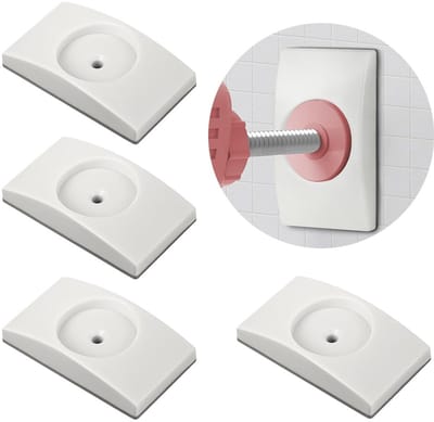 AOMIG Babypoort muurbeschermer, 4 stuks wandbeschermpads voor traphekje en deurrooster, veiligheidsmuurbeschermers, voor beschermen deur, trap, wandoppervlak, baby's en huisdieren veiligheid —vie