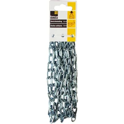 Sencys Verzinkte Stalen Ketting - Staal - Verzinkt - 4x19mm - 2,5m
