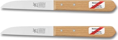 Robert Herder Molenmes – Schilmesje – Klassiker – Recht Lemmet 85 mm- Carbonstaal – Beukenhout – 2 Stuks