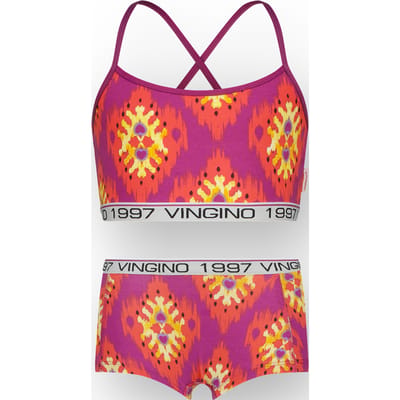 Vingino Girls G-so26-4 Ethnic Heart Set Underwear Set Aster Pink Größe: L | Unterwäsche Outlet | Unisex | Rosa