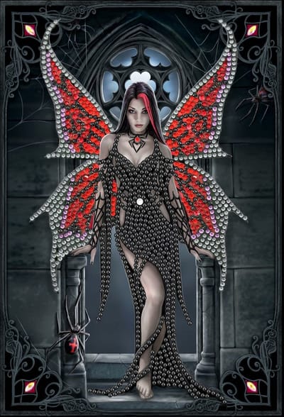 Crystal Art kit® Notebook schrift harde kaft Anne Stokes: Aracnafaria 26 x 19 cm