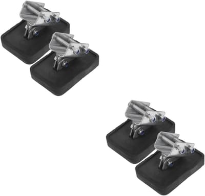 Ladder Voeten Pads - Telescoopladder Accessoires - Veiligheid Verhogend - Antislip & Slijtvast - 10x7x7 cm - Zwart