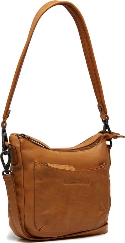 The Chesterfield Brand Leren Schoudertas Schoudertas Caroline Shoulderbag Ocher Yellow Lichtbruin