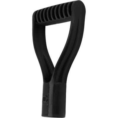 Spade Handvat Plastic 32mm Binnendiameter D-Grip Handvat Schopsteel Vervanging voor Sneeuwschop Graven Harken zwart
