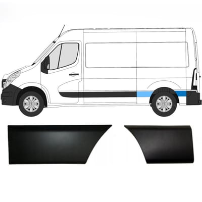 Sierlijsten set voor Renault Master 2010- / Links