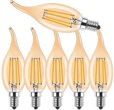 Dimbare E14 LED Kaarslamp Vintage 4W - Warm Wit 2700K, Vervangt 40W