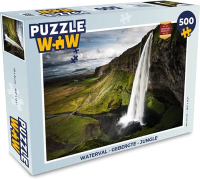Puzzel Waterval - Gebergte - Jungle - Legpuzzel - Puzzel 500 stukjes