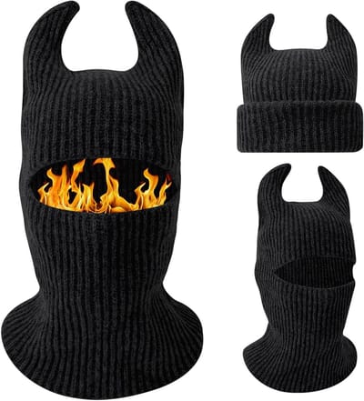 Multifunctionele Gebreide Balaclava Ski Masker voor Warmte en Bescherming - Ideaal voor Wintersport, Cosplay en Feestjes