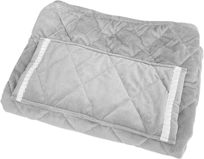 Verwarmde Deken - Elektrische Plaid - Comfort Thuis - Batterij Aangedreven - 60x80 cm - Grijs