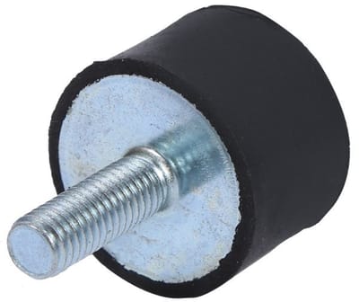Dailygoods- Schokdemper Rubber - 4x M8/M6 Antivibratie - Montagebevestiging - Voertuig/Mechanische Apparatuur - Geschikt voor Luchtcompressoren/Dieselmotoren - 1-3 cm Foutmarge - Trillingsisolator
