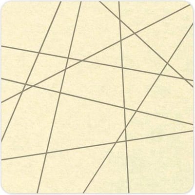 Lijnen vilt onderzetter vierkant - Creme - 6 stuks – 10 x 10 cm - Tafeldecoratie - Glas onderzetter - Cadeau - Woondecoratie - Woonkamer - Tafelbescherming - Onderzetters Voor Glazen - Keukenbenodigdheden - Woonaccessoires - Tafelaccessoires