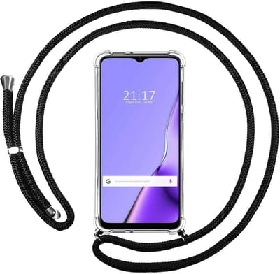 Fonu Siliconen Backcase hoesje met koord Geschikt Voor Oppo A53 / A53s