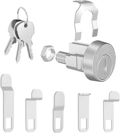 Brievenbus Slot - Gereedschap Kastslot - Huis Beveiligen - Boorvrije Installatie - 10x5x1 cm - Zilverkleurig