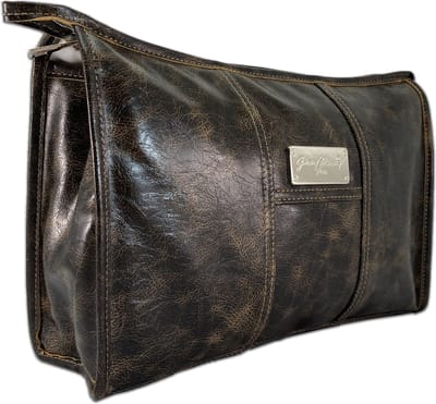 Gérard Brinard - Heritage Classic - Grote L of (XL) 2 kleuren Heren Toilettas Bruin (of Zwart) sauna tas reizen vakantie Reistas - Beauty case - Cosmetica tas - Make-up Organizer - Skincare Organizer - Reis Toilettas - Case Tool – Sauna