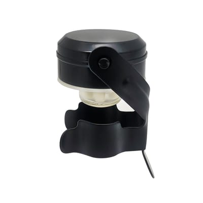 Champagnestoppers, wijnstoppers, lekvrij en bubbelbestendig, houden wijn en champagne vers, 2-pack (zwart)