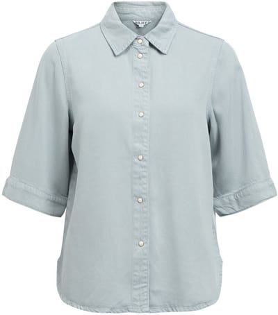 Object Objframe 2/4 Re Denim Top Noos Dames - Jurken - Blauw - Maat S