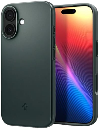Spigen Thin Fit MagFit Hoesje Geschikt voor Apple iPhone 17 - Back Cover Compatibel met MagSafe / Qi2 - Groen