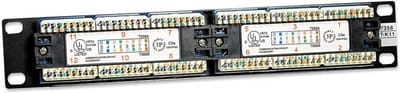 16-Poorts UTP Patchpaneel 1U 19 inch voor Netwerkbekabeling Cat6