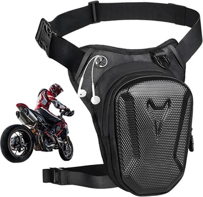 Draagbare Been Tas voor Outdoor Activiteiten, Ideaal voor Fietsen, Wandelen en Motorrijden, Ruime Leg Bag voor Sport en Werk (Zwart)