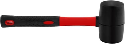 Rubber Hamer - Dubbelzijdig gereedschap - Klus & reparatie - Ergonomisch ontwerp - 24 oz - Zwart