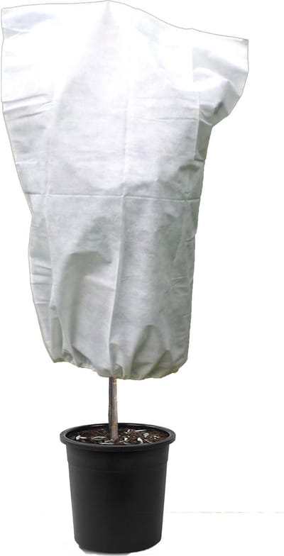 Plantenhoes - wit - 1,5 m x 110 cm - anti-vorst bescherming - plantenbeschermer - 50 g/m2 - beschermhoes planten